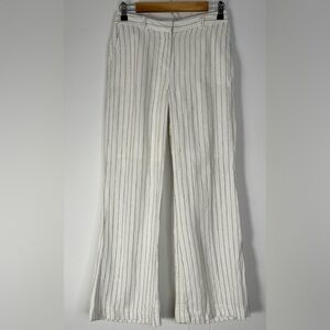 MICHAEL Michael Kors White Striped Pants